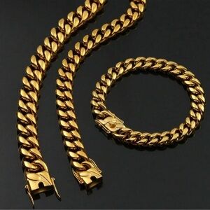 Gold stainless steel Bracelet for men
